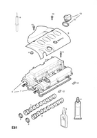 Z18XE Torx Screw M6 X 25 Cam Cover to Cylinder Head - 11099521