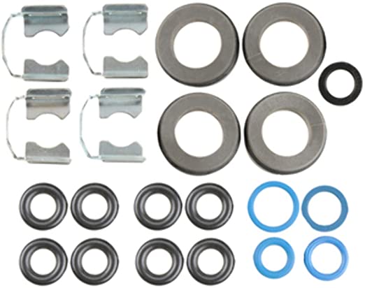 Fuel Injector Seals Kit, Aluminum Alloy and Pvc 4 Set of Fuel Injector Repair Se