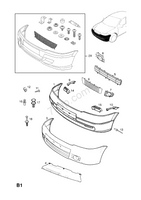 Genuine Astra H G Zafira A Bumper Guide Blind Rivit - 90589346