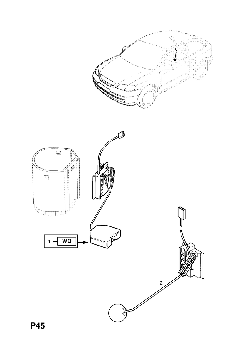 Genuine Astra G Fuel Sender Unit 9117491 Evotec Tuning UK