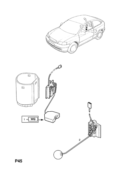 Genuine Astra G Fuel Sender Unit - 9117491