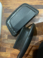 Genuine Black Leather Astra G Convertible Headrest Inserts - Rare